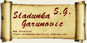 Sladunka Garunović vizit kartica